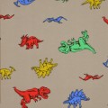 Dinosauri - bavlnený úplet - vzor