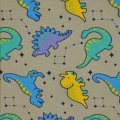 Dinosauri - bavlnený úplet - vzor