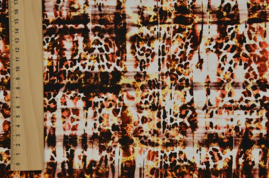 Bavlnený úplet - fľaky