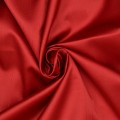 Bavlnený kostýmový satén pruh - červená
