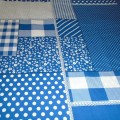 Patchwork - modrá