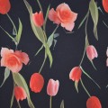 Ruže a tulipány - čierna